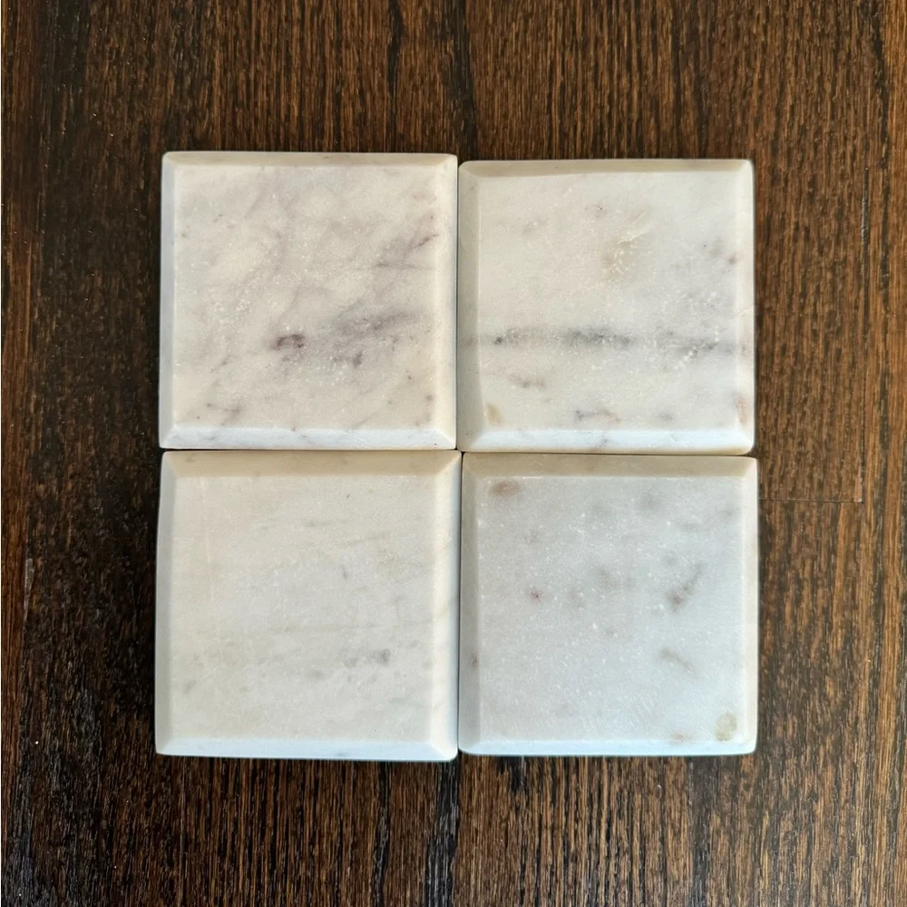 White Marble Coasters